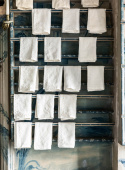 Floral Napkin White
