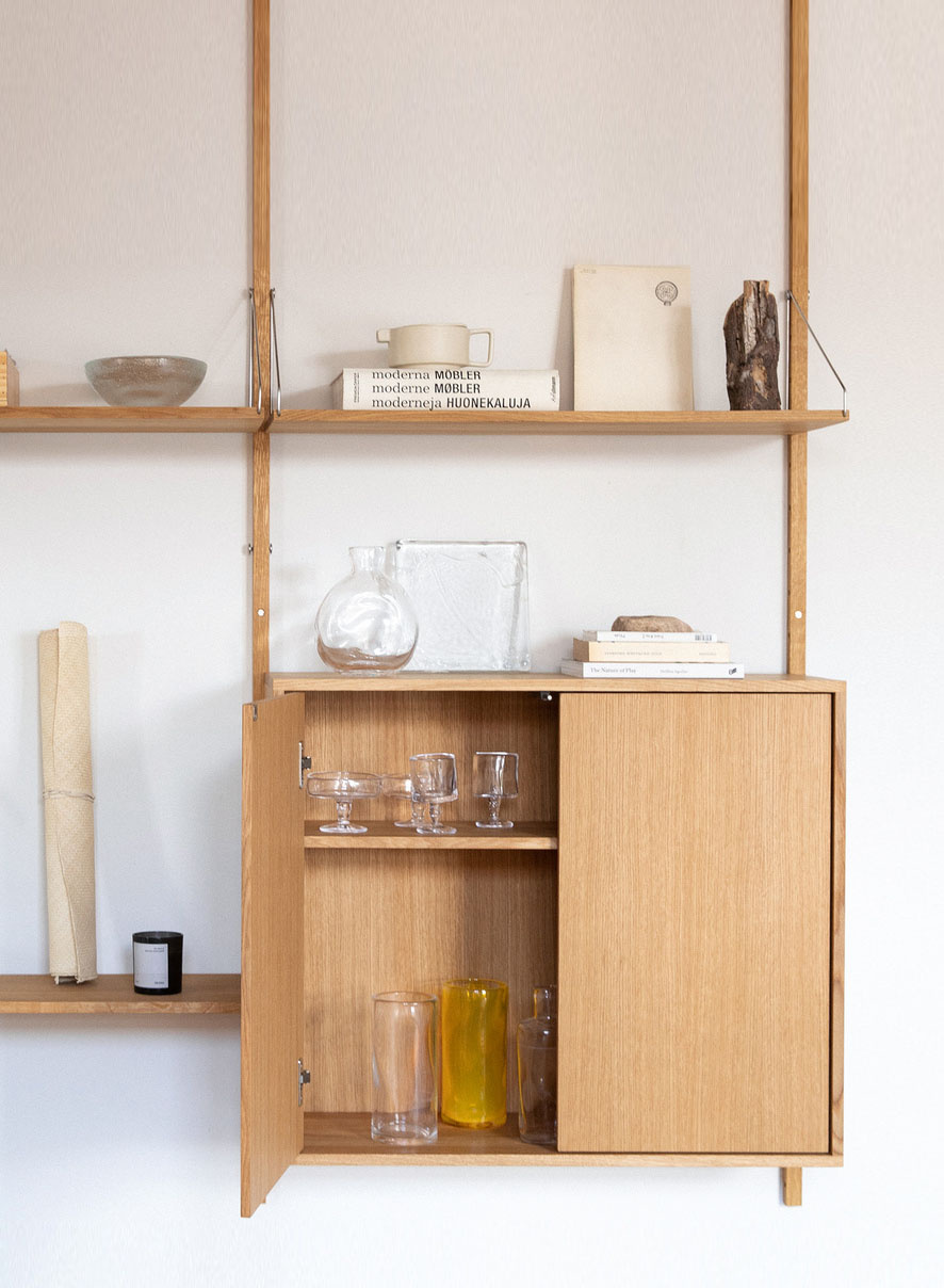 Cabinet M Natural for Shelf Library