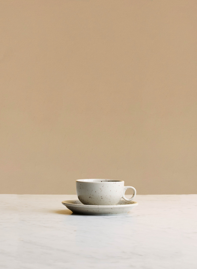 Espresso Cup Single with saucer (9cl) Natural in the group Kitchen / Porcelain / Cups & Mugs at Tambur Store AB (LILLSN0209LSN1712SET)