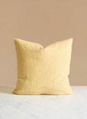 Linen Cushion Yellow Stripe