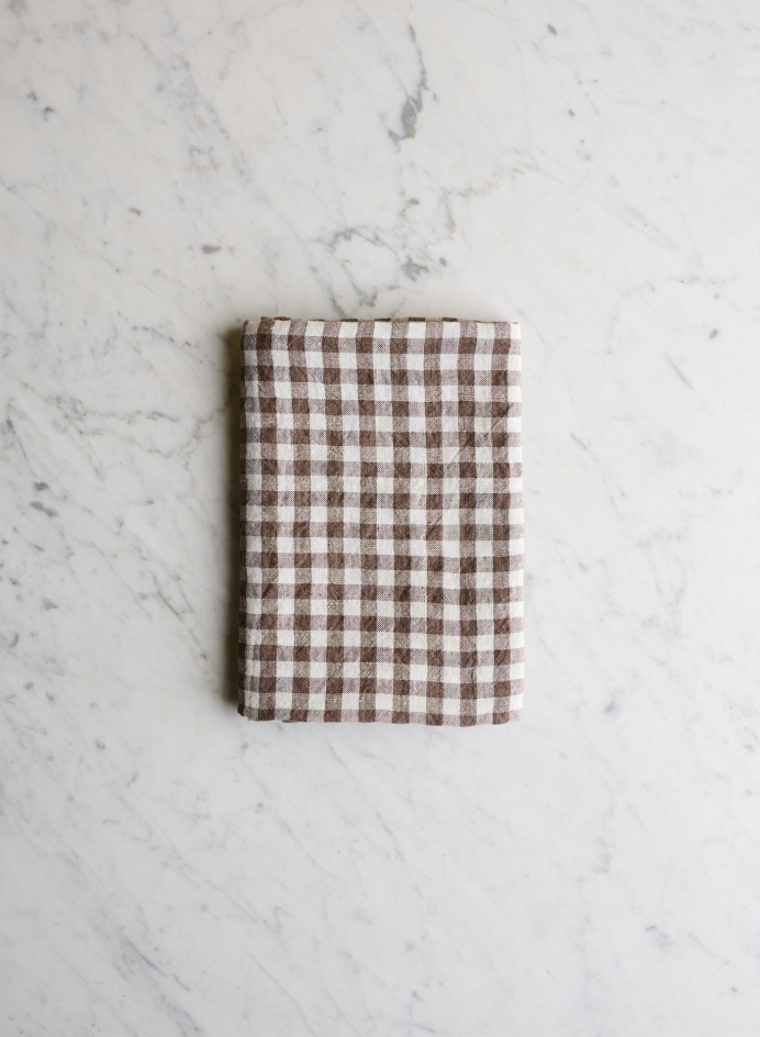 Kitchen Towel Brown Gingham in the group Kitchen / Table setting / Kitchen Textiles at Tambur Store AB (LNGEPDT40141)