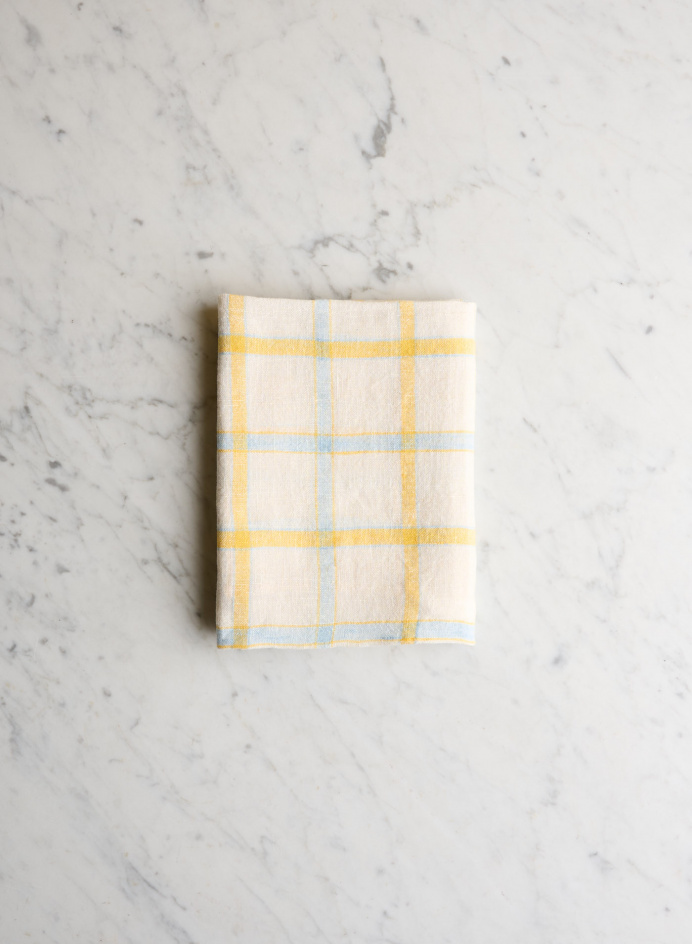 Kitchen Towel Yellow / Blue Checks in the group Kitchen / Table setting / Kitchen Textiles at Tambur Store AB (LNGEPDT40186)