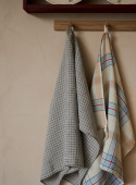 Kitchen Towel Flax / Blue Checks