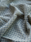 Kitchen Towel Flax / Blue Checks