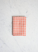 Kitchen Towel Orange Flax Gingham