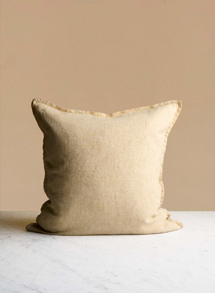 Linen Cushion Safron Chiné in the group Details / Textile / Decorative Pillows at Tambur Store AB (LNGJECC03174)