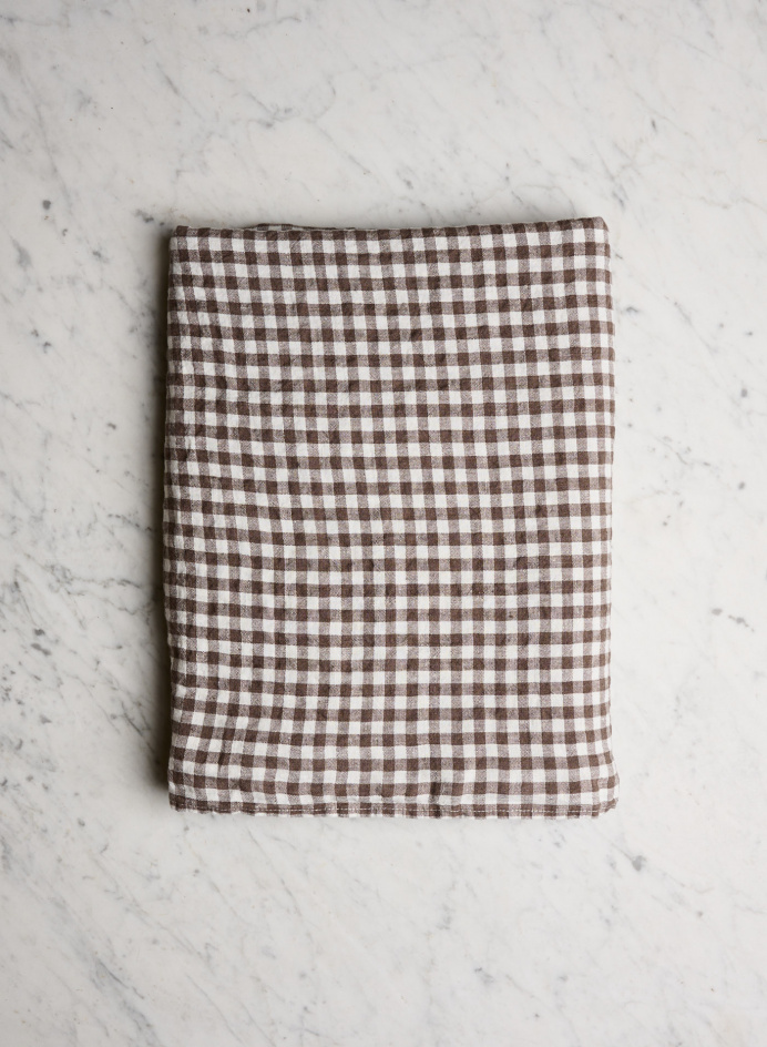 Tablecloth Brown Gingham in the group Kitchen / Table setting / Kitchen Textiles at Tambur Store AB (LNGSTTC17141V)
