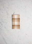 Linen Napkin Caramel Checks