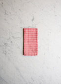 Linen Napkin Red Checks