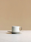 Espresso Cup with Saucer Ovanåker Brown 