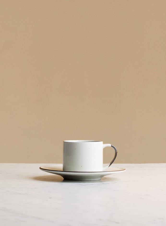Espresso Cup with Saucer Ovanåker Brown in the group Kitchen / Porcelain / Cups & Mugs at Tambur Store AB (MAN141aSET)