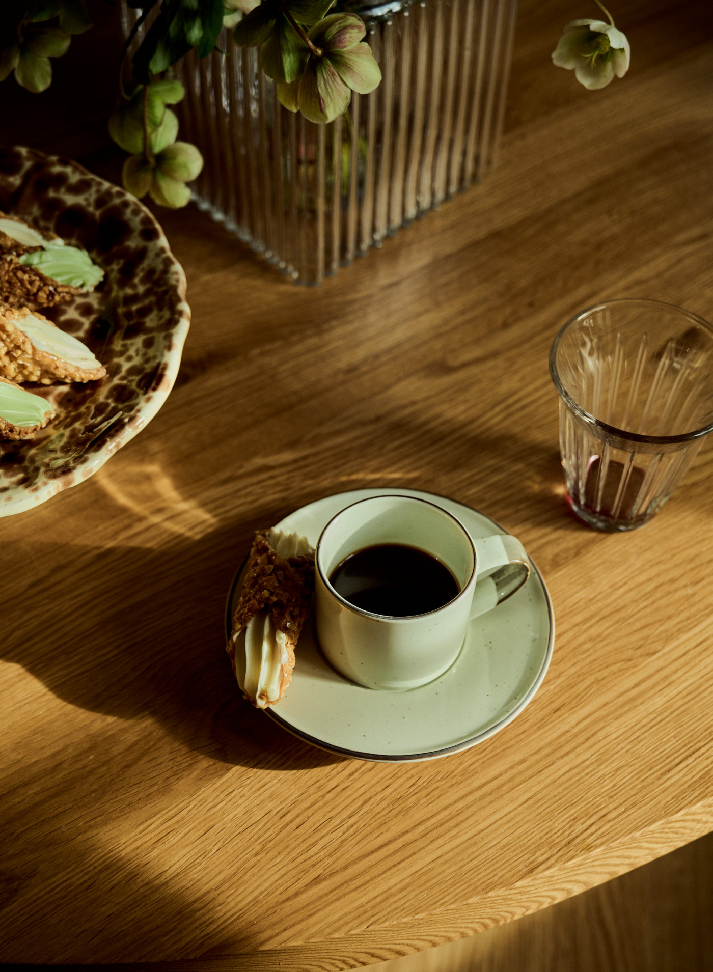 Espresso Cup with Saucer Ovanåker Brown 