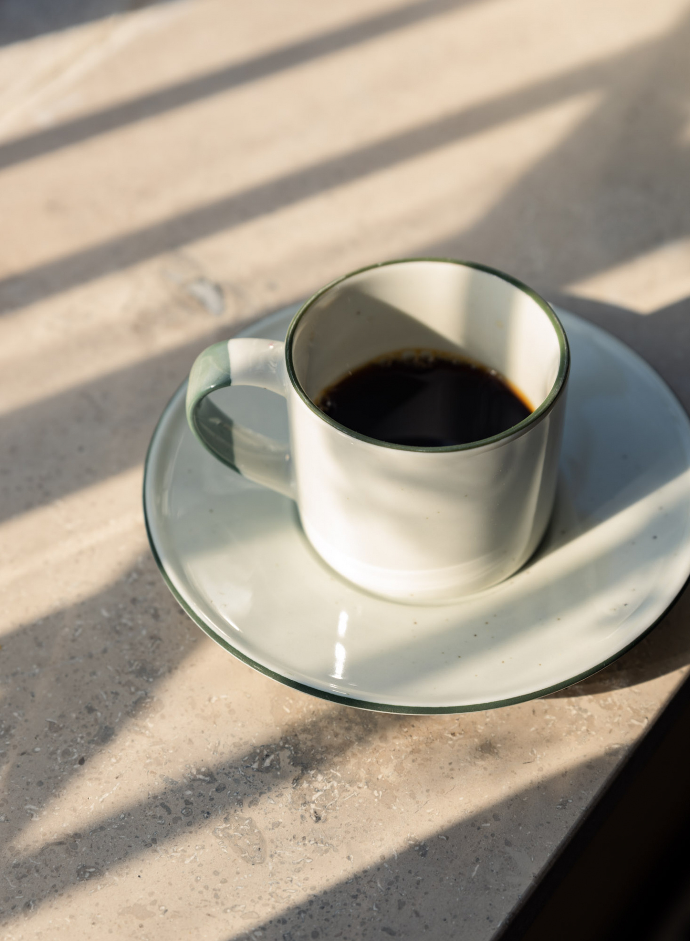 Espresso Cup with Saucer Ovanåker Green