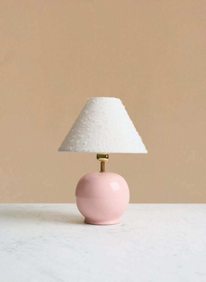 Table lamp Tondo Piccolo Rosa | White in the group Lightning / Table Lamps at Tambur Store AB (NFS06T14ROSAU25TO1510SET)
