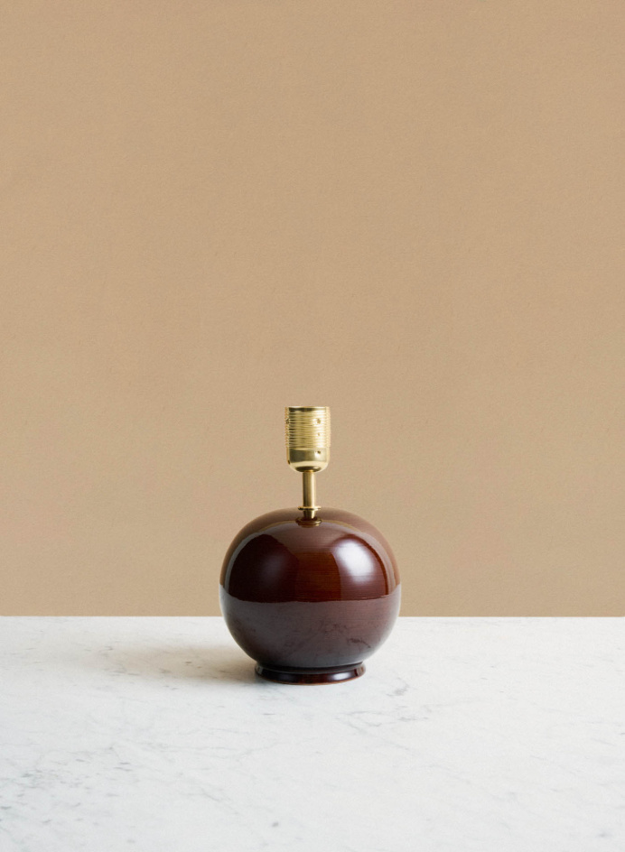 Lamp base Tondo Piccolo Redbrown in the group Lightning / Lamp Base at Tambur Store AB (NFS06T14TDM)