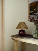 Table lamp Tondo Burgundy | Cono Amber