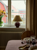 Table lamp Tondo Burgundy | Cono Amber