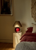 Lamp base Tondo Burgundy