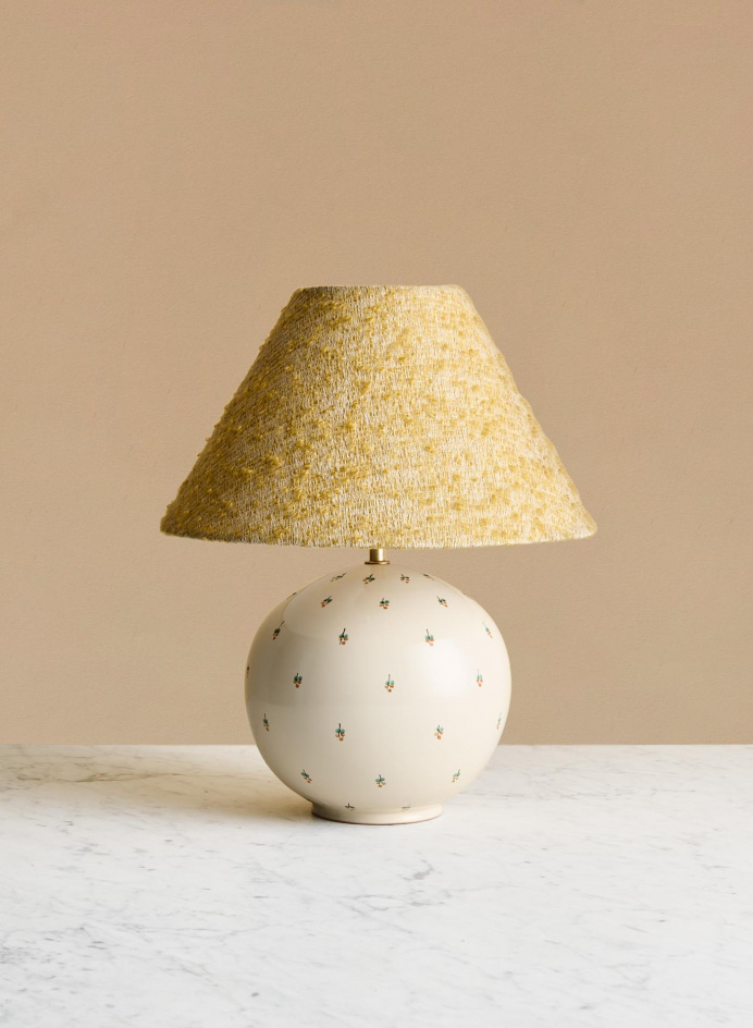 Table lamp Tondo Fiore | Cono Yellow in the group Lightning / Table Lamps at Tambur Store AB (NFS06T18FIOREU32TO5240SET)