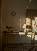 Table lamp Tondo Crema | Cono Burnt Orange