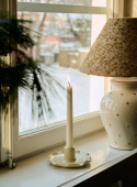Wavy Candle Holder Creme