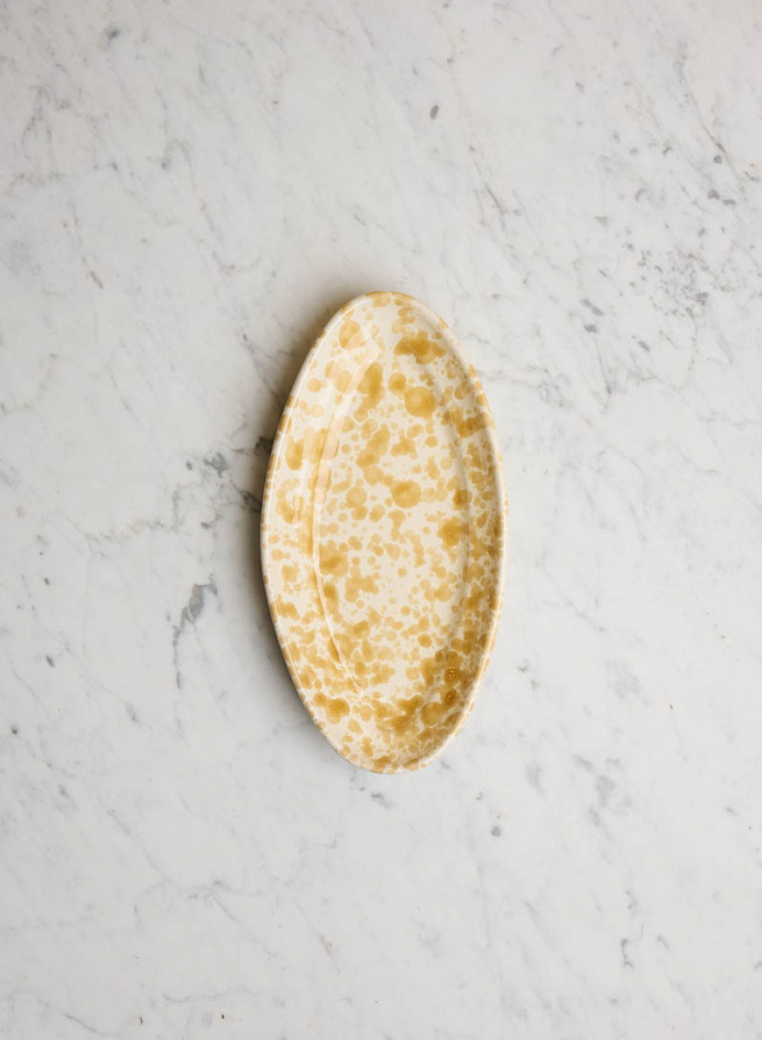 Serving Platter Piccolo Spruzzi Ambra in the group Kitchen / Porcelain / Platter at Tambur Store AB (NFS1825SMG)