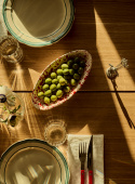 Serving Platter Piccolo Spruzzi Red
