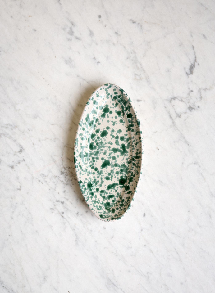 Serving Platter Piccolo Spruzzi Muschio in the group Kitchen / Porcelain / Platter at Tambur Store AB (NFS1825SMV3SA)