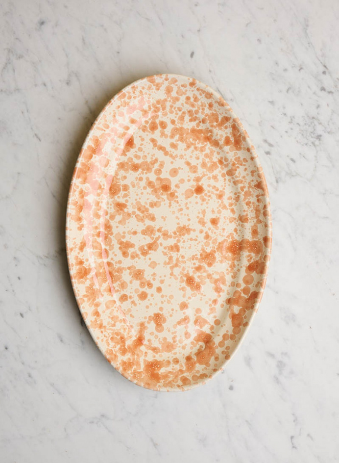 Serving Platter Spruzzi Arancio in the group Kitchen / Porcelain / Platter at Tambur Store AB (NFS1835SMAR)