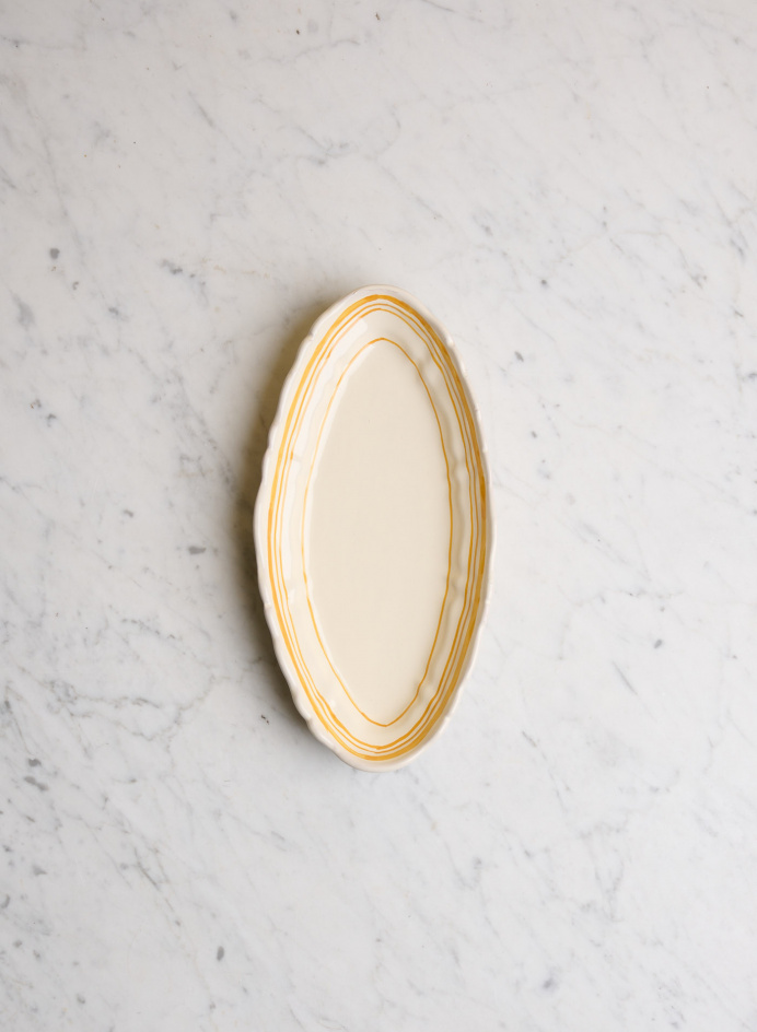 Serving Platter Baccellato Solare in the group KITCHEN / Porcelain / Platter at Tambur Store AB (NFS18B254RG)