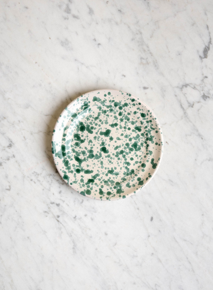 Plate Spruzzi Muschio in the group Kitchen / Porcelain / Side plates at Tambur Store AB (NFS2018SMV3SA)