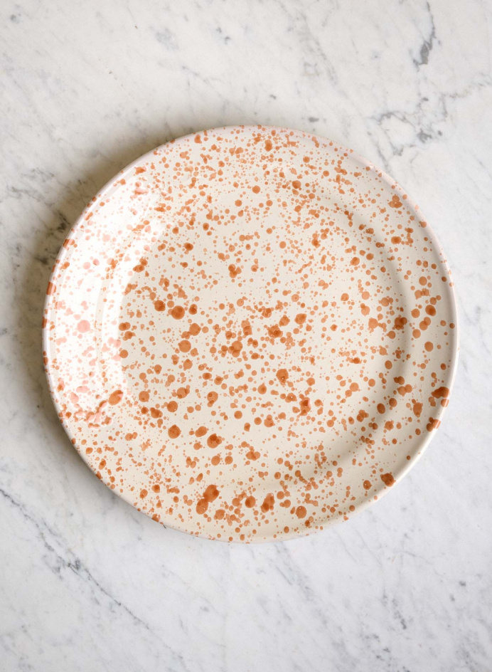 Serving Platter Il Giro Spruzzi Arancio in the group Kitchen / Porcelain / Platter at Tambur Store AB (NFS2036SMAR)