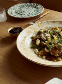 Serving Platter Il Giro Spruzzi Ambra