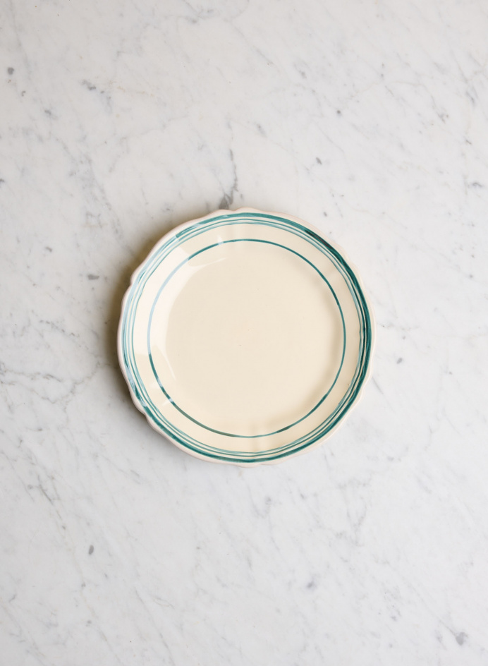 Plate 20 cm Baccellato Verde in the group Kitchen / Porcelain / Side plates at Tambur Store AB (NFS20B204RV)