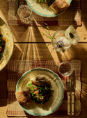 Dinner Plate Baccellato Verde