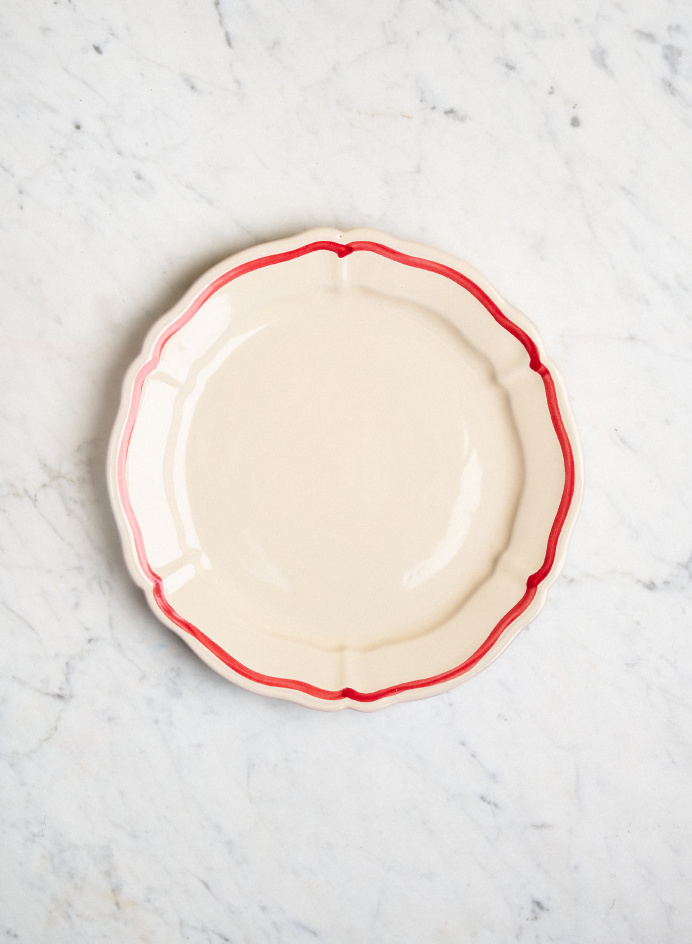 Dinner Plate Baccellato Rigio Rosso in the group Kitchen / Porcelain / Dinner Plates at Tambur Store AB (NFS20B25FILR5)