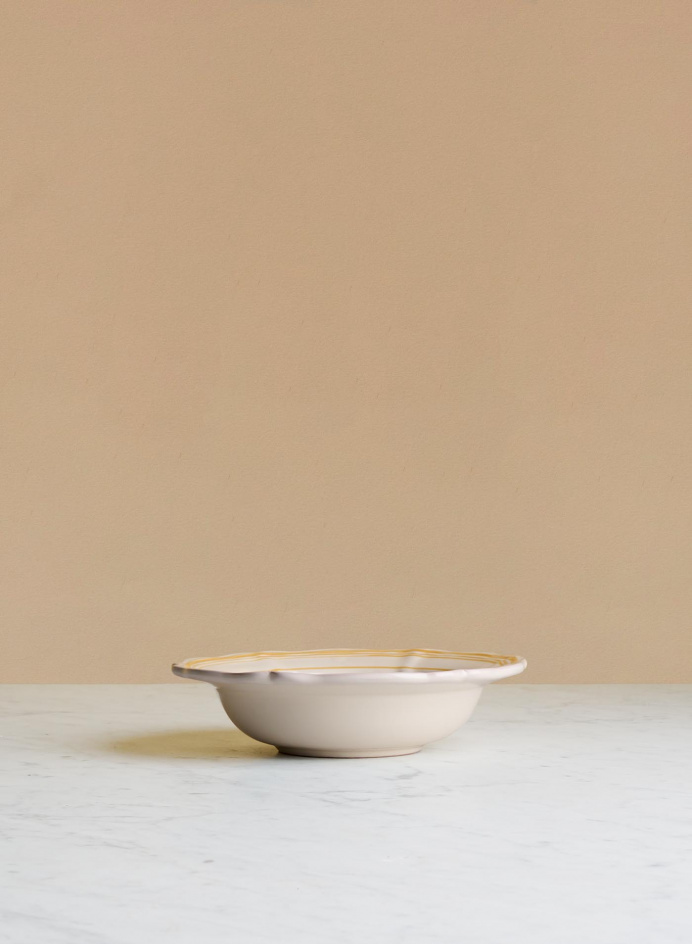 Dessert Plate Baccellato Solare in the group Kitchen / Porcelain / Deep plates at Tambur Store AB (NFS20BF184RG)