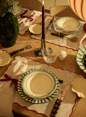 Dessert Plate Baccellato Verde