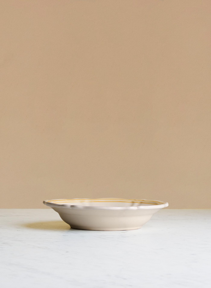 Pasta Plate Baccellato Solare in the group Kitchen / Porcelain / Deep plates at Tambur Store AB (NFS20BF244RG)