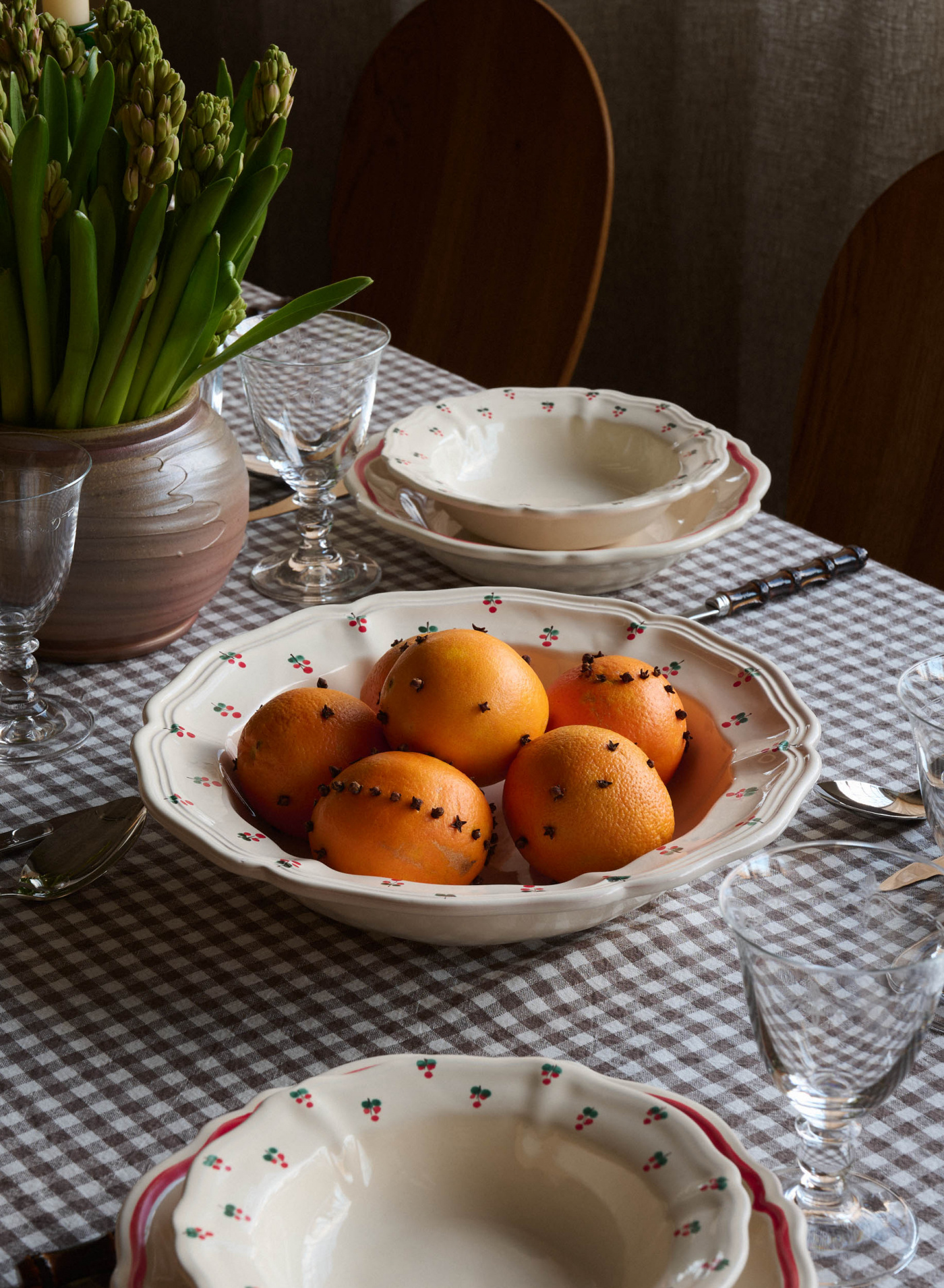 Server Baccellato Fiore Rosso Server Baccellato Fiore Rosso