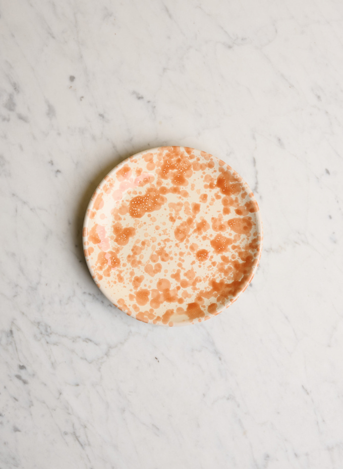 Small Plate Spruzzi Arancio in the group Kitchen / Porcelain / Side plates at Tambur Store AB (NFS20SP16SMAR)
