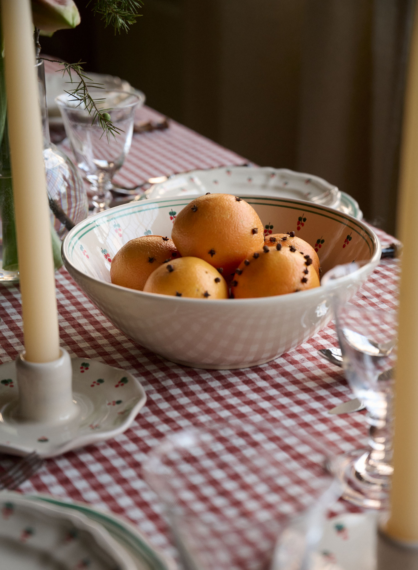 Serving Bowl Fiore Rosso Riga Serving Bowl Fiore Rosso Riga
