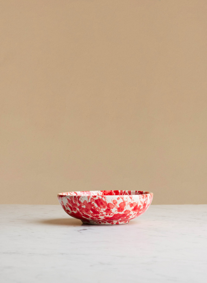 Breakfast Bowl Spruzzi Red in the group Kitchen / Porcelain / Breakfast bowls at Tambur Store AB (NFS21B16SSMRS)