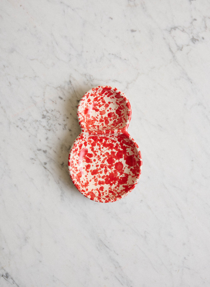 Olive Bowl Spruzzi Red in the group Kitchen / Porcelain / Olive Bowl at Tambur Store AB (NFS2306SMRS)