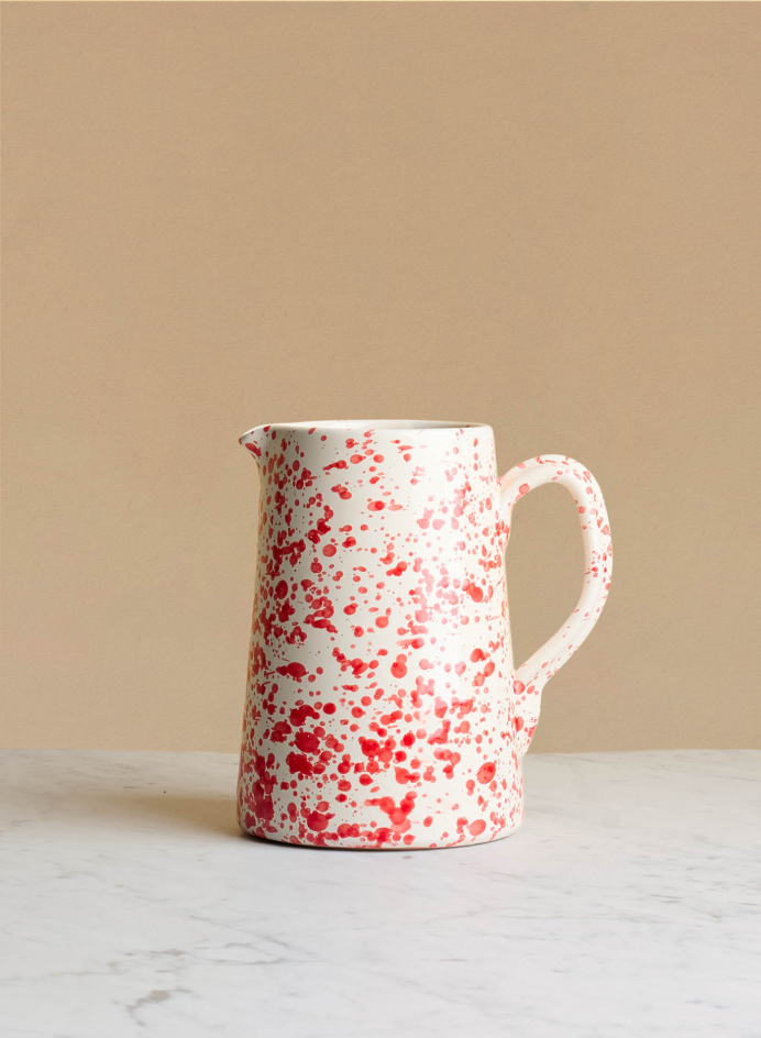 Pitcher Spruzzi Red in the group Kitchen / Porcelain / Pitcher at Tambur Store AB (NFS2718SMRS)